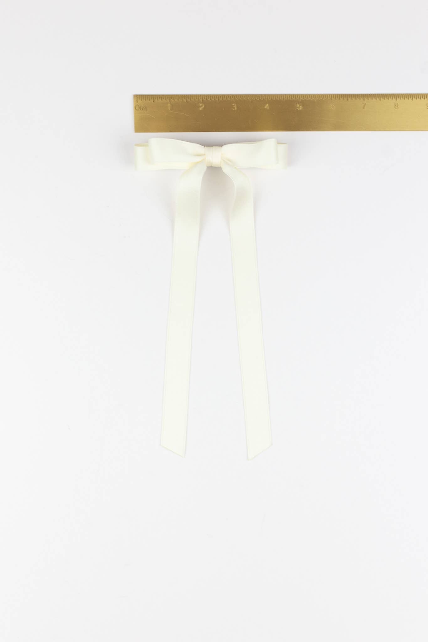 SPRING '24: Grace & Grandeur Micro Alice Satin Bow Barrette: Black