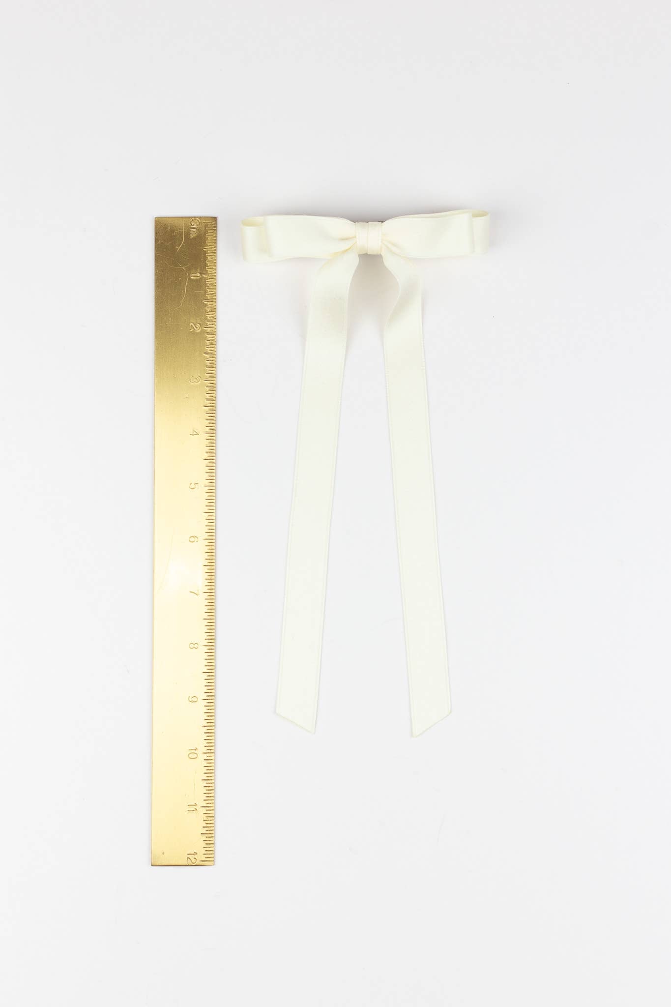 SPRING '24: Grace & Grandeur Micro Alice Satin Bow Barrette: Black