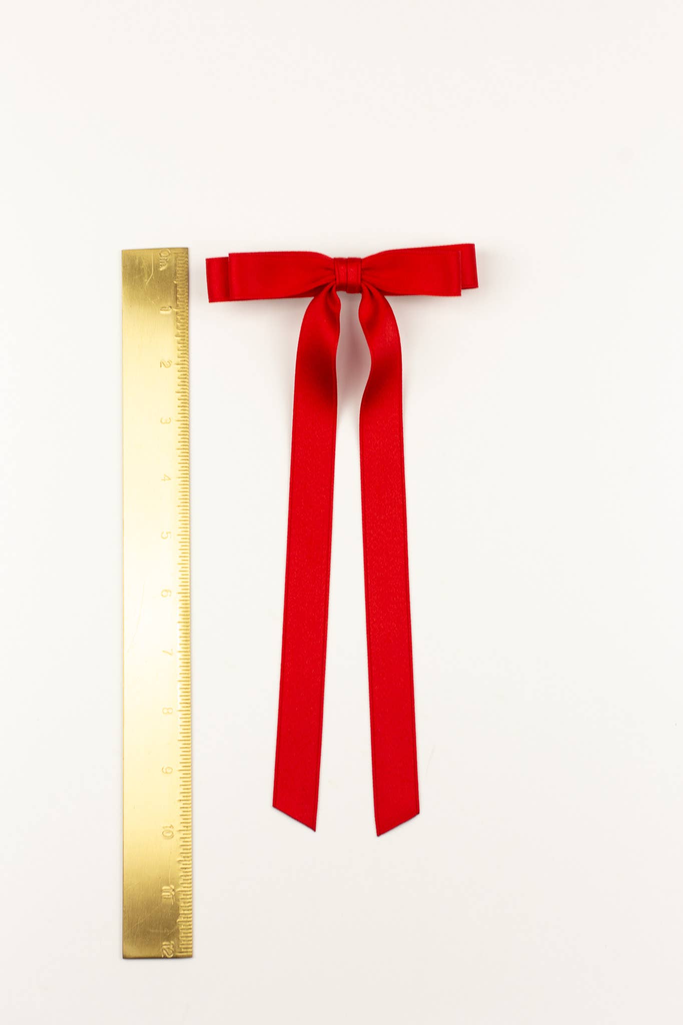 SPRING '24: Grace & Grandeur Micro Alice Satin Bow Barrette: Black