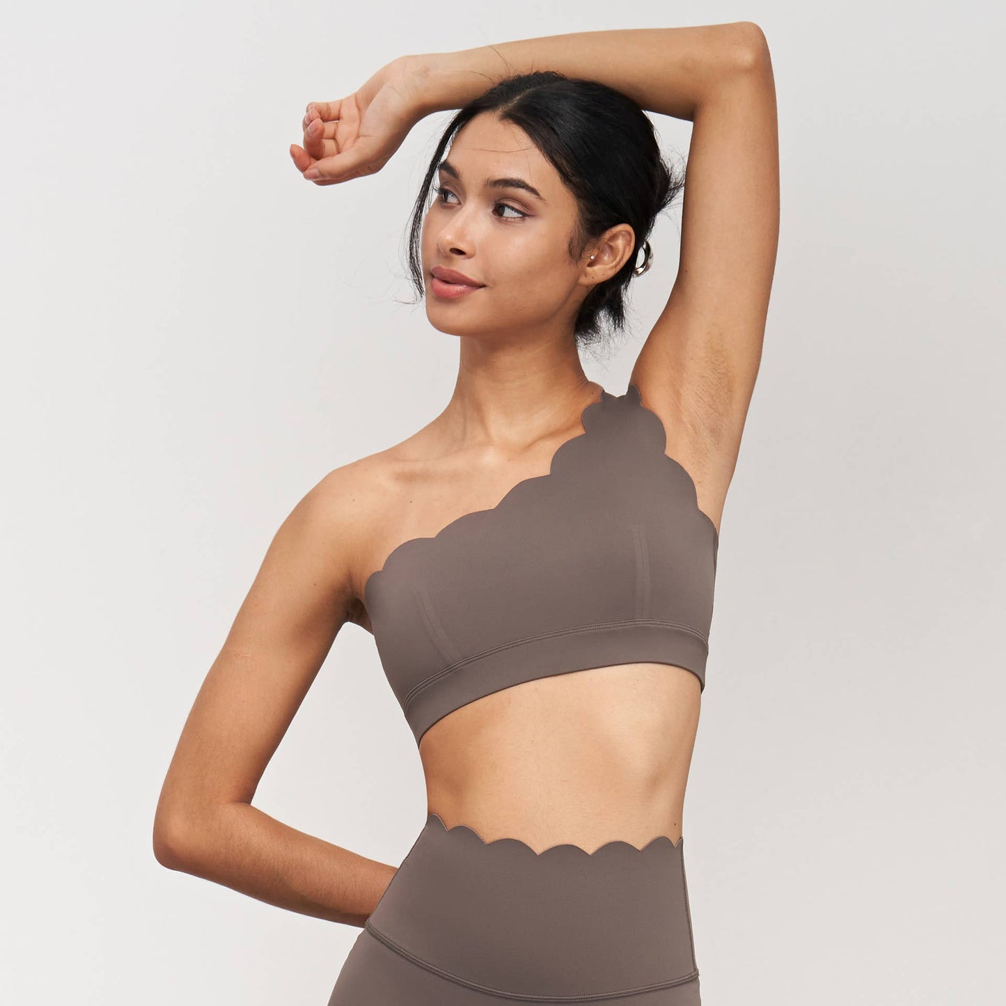 Helena Scallop One Shoulder Sports Bra