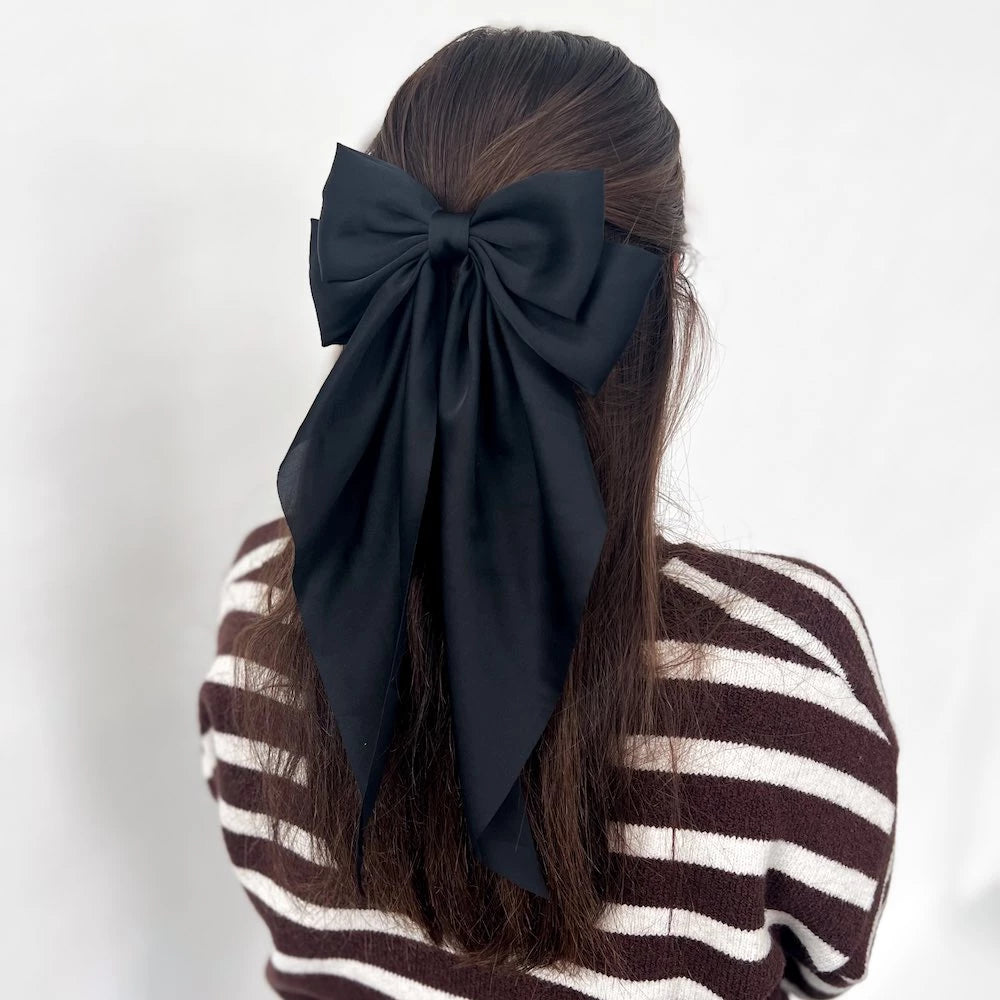 Midnight Hour hair bow clip