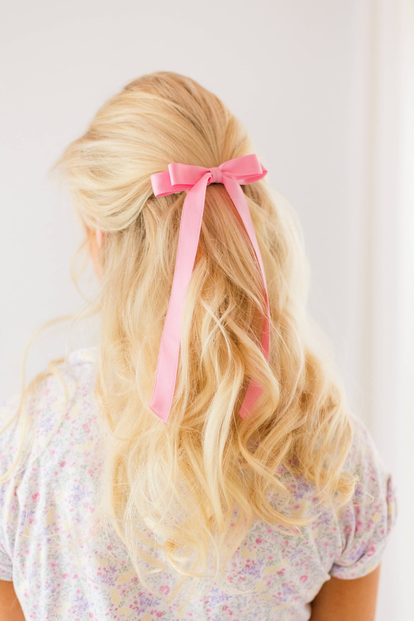 SPRING '24: Grace & Grandeur Micro Alice Satin Bow Barrette: Black