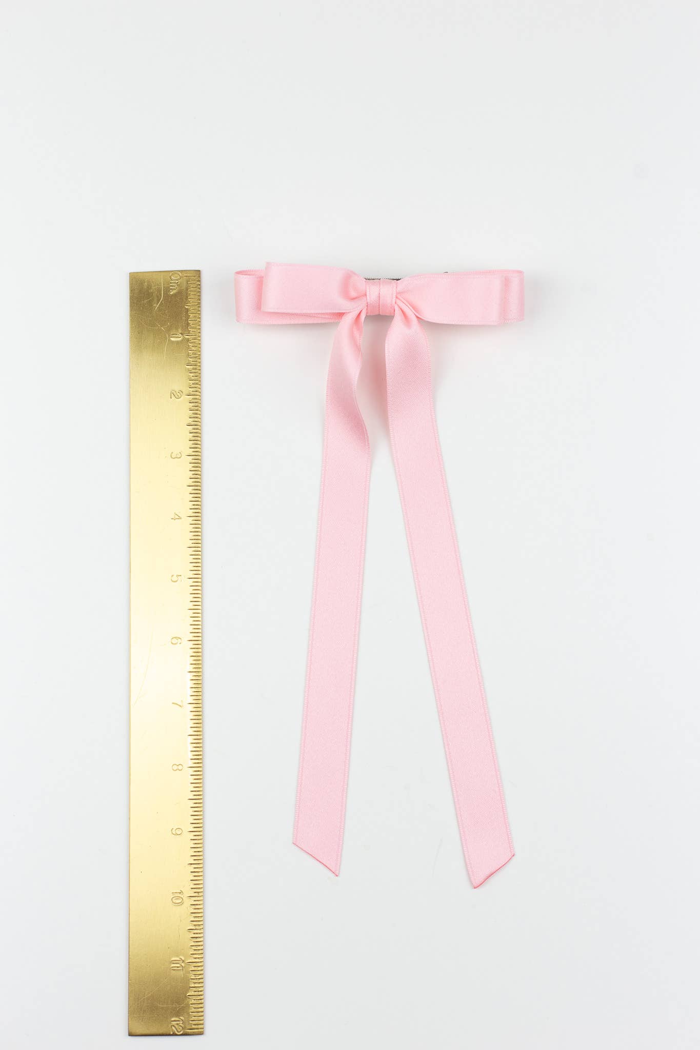 SPRING '24: Grace & Grandeur Micro Alice Satin Bow Barrette: Black
