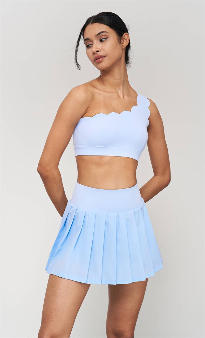 Helena Scallop One Shoulder Sports Bra