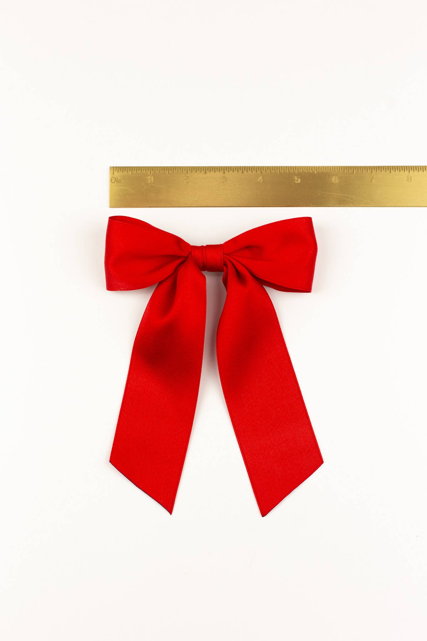SPRING '24: Grace & Grandeur Bailee Satin Bow Barrette: Lavender