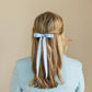 SPRING '24: Grace & Grandeur Micro Alice Satin Bow Barrette: Black