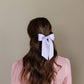 SPRING '24: Grace & Grandeur Bailee Satin Bow Barrette: Lavender