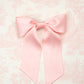 SPRING '24: Grace & Grandeur Bailee Satin Bow Barrette: Lavender