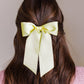 SPRING '24: Grace & Grandeur Bailee Satin Bow Barrette: Lavender