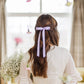 SPRING '24: Grace & Grandeur Micro Alice Satin Bow Barrette: Black