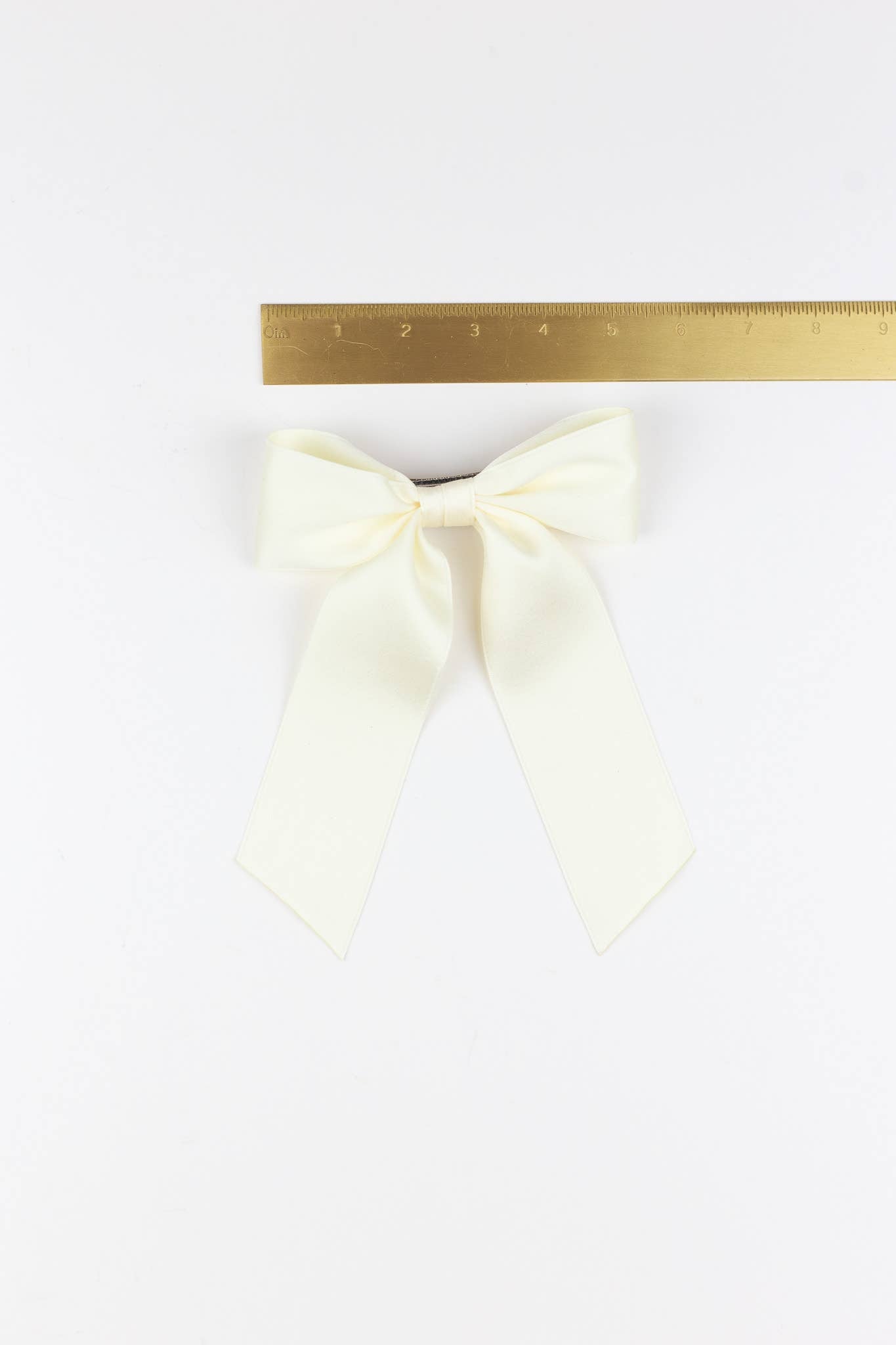 SPRING '24: Grace & Grandeur Bailee Satin Bow Barrette: Lavender