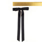 SPRING '24: Grace & Grandeur Micro Alice Satin Bow Barrette: Black