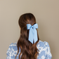 SPRING '24: Grace & Grandeur Bailee Satin Bow Barrette: Lavender