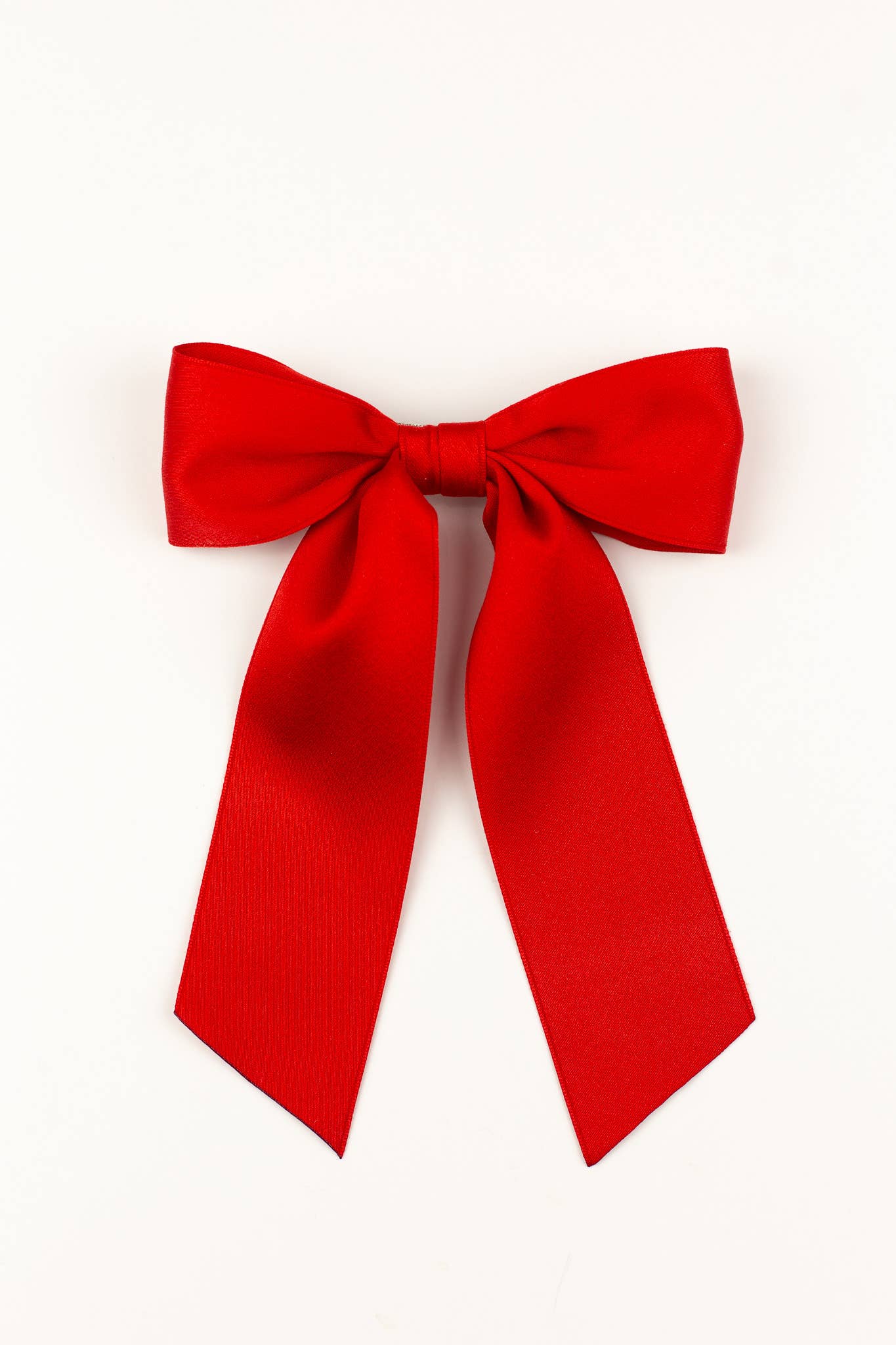SPRING '24: Grace & Grandeur Bailee Satin Bow Barrette: Lavender