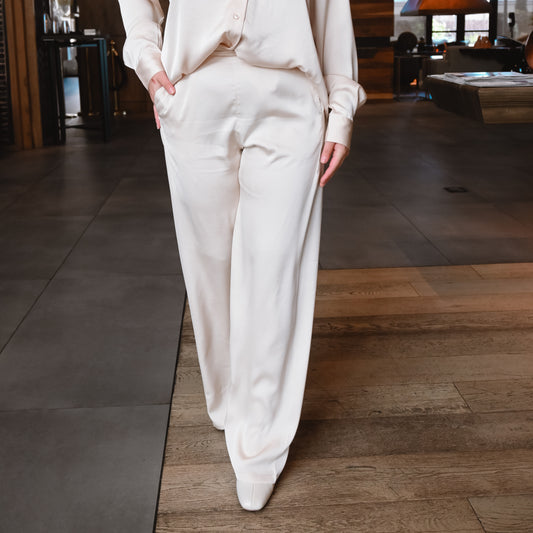 Victoria Satin Wide Leg Pant