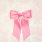 SPRING '24: Grace & Grandeur Bailee Satin Bow Barrette: Lavender