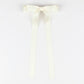 SPRING '24: Grace & Grandeur Micro Alice Satin Bow Barrette: Black