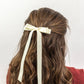 SPRING '24: Grace & Grandeur Micro Alice Satin Bow Barrette: Black
