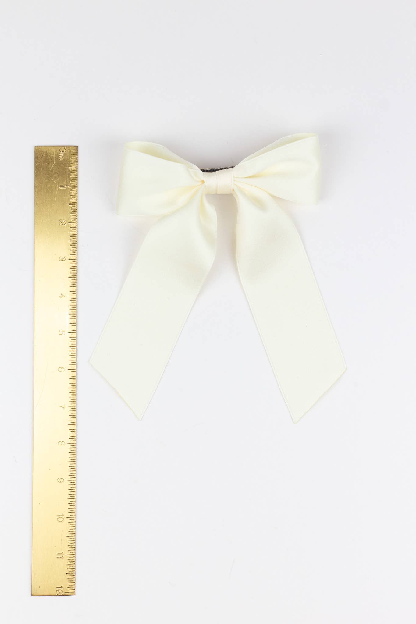 SPRING '24: Grace & Grandeur Bailee Satin Bow Barrette: Lavender