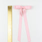 SPRING '24: Grace & Grandeur Micro Alice Satin Bow Barrette: Black