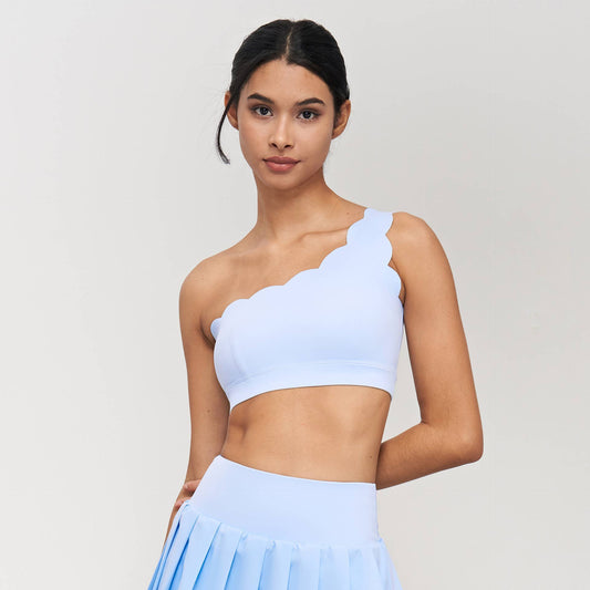 Helena Scallop One Shoulder Sports Bra