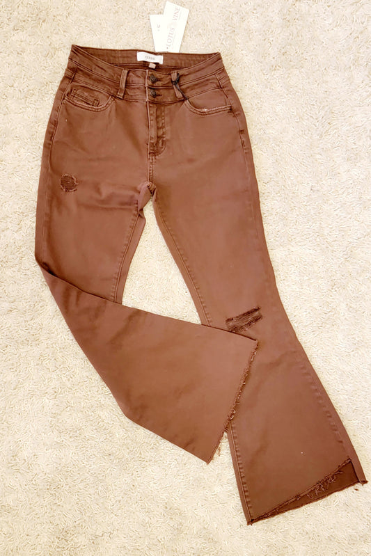 Mocha High Rise Flares