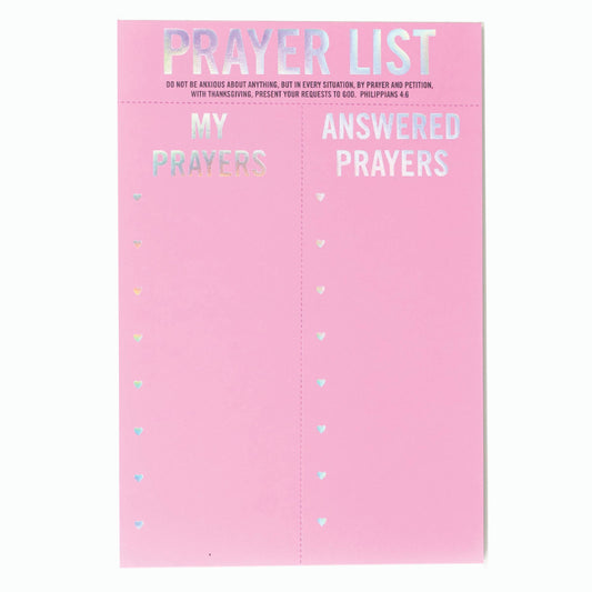 Prayer List Notepad