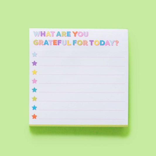Gratitude Sticky Reminder Pad