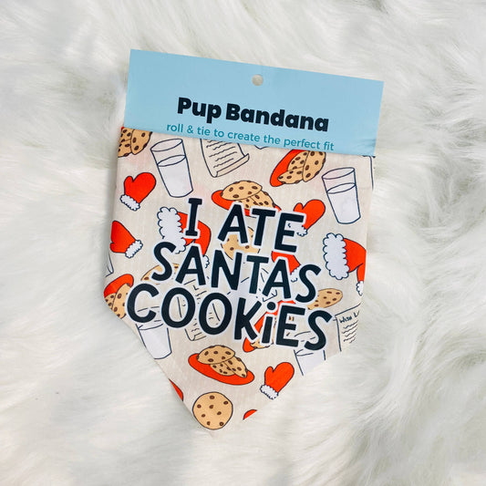 I Ate Santa's Cookies | Christmas Dog Bandana