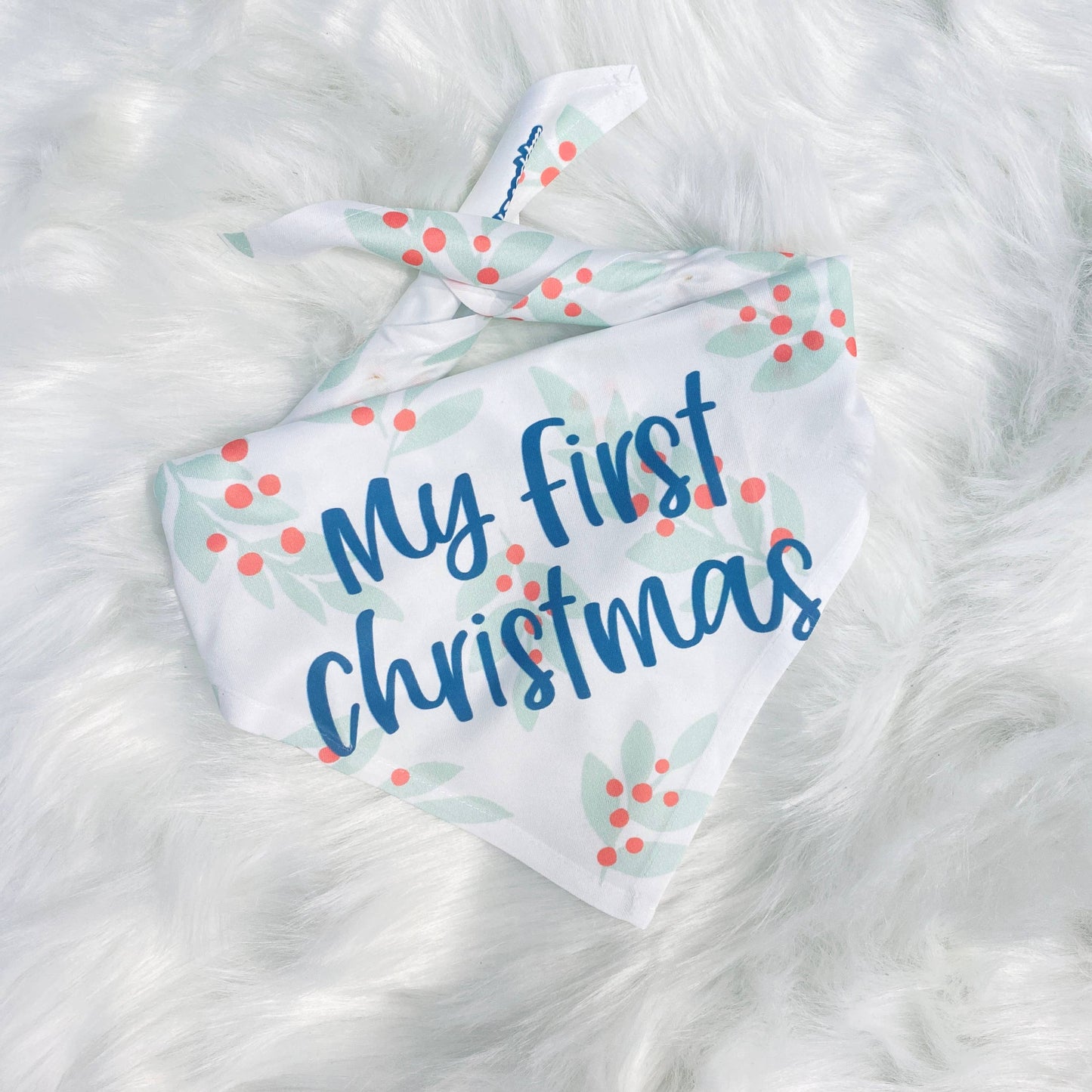 My First Christmas | Holiday Dog Bandana