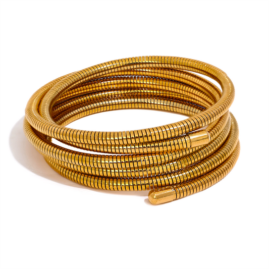 Slinky Bracelet: Gold